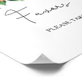 Wasserfarbenzitrus - Brautfavoriten, bitte nehmen  Poster (Ecke)