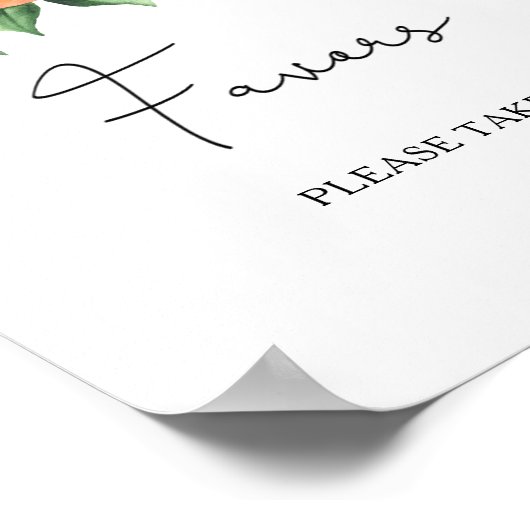 Wasserfarbenzitrus - Brautfavoriten, bitte nehmen Poster (Ecke)