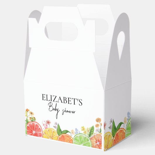 Wasserfarbenzitrus Kleine Süsse Kinderdusche Geschenkschachtel (Geöffnet)