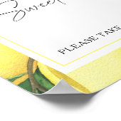 Wasserfarbenzitrus - Liebe ist süß, Leckerei Poster (Ecke)