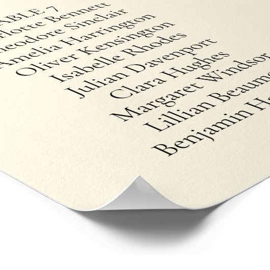 WasserfarbenZitrusfrüchte Rustikale Seekarte Poster (Ecke)