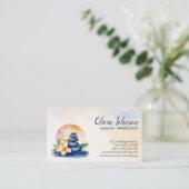 Wasserfarbenzone - Wellness-Center der Ruhe Visitenkarte (Stehend Vorderseite)