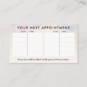 Wasserfarbenzone - Wellness-Center der Ruhe Visitenkarte (Rückseite)