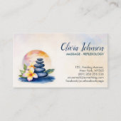 Wasserfarbenzone - Wellness-Center der Ruhe Visitenkarte (Vorderseite)