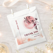 Wasserfarbenzweig Japandi Vielen Dank für Ihre Hoc Geschenktütchen (Ausgeschnitten)