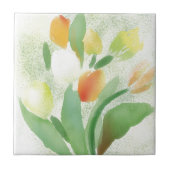 Wasserfarbetulpe-Blumen, Originalvorlage Fliese (Vorderseite)