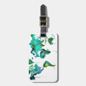 Wasserfarbewelt der Karte Gepäckanhänger (Vorderseite vertikal)