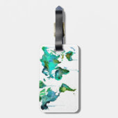 Wasserfarbewelt der Karte Gepäckanhänger (Rückseite vertikal)