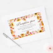 Wasserfarbfall Blume Herbstkerzenprodukt Rechteckiger Aufkleber (Umschlag)