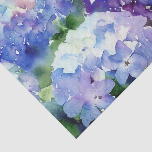 Wasserfarbfeld Blume-Hydrangea (A) Seidenpapier (Ausschnitt)