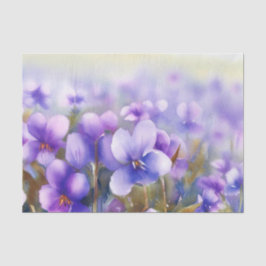 Wasserfarbfeld Blume-Violet (D) Seidenpapier