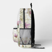 Wasserfarbfeld wild lebender Blume Bedruckter Rucksack (Rechts)
