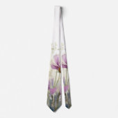 Wasserfarbfeld wild lebender Blume Krawatte (Vorderseite)