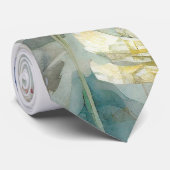 Wasserfarbfeld wild lebender Blume Krawatte (Gerollt)