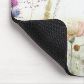 Wasserfarbfeld wild lebender Blume Mousepad (Ecke)