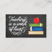 Wasserfarbige Appellettwand für Lehrer Visitenkarte (Rückseite)