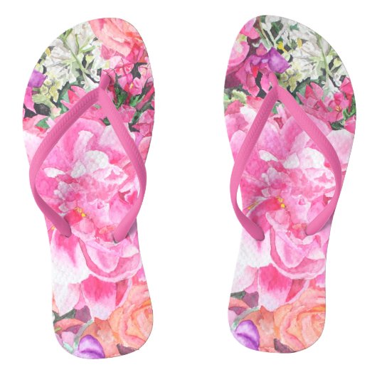 Wasserfarbige Flip Flops Badesandalen (Fußbett)