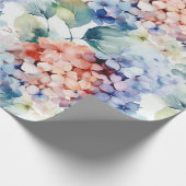 Wasserfarbige, gemischte Blume für Hydrangea Geschenkpapier (Ecke)