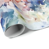 Wasserfarbige, gemischte Blume für Hydrangea Geschenkpapier (Rolleneckpunkt)