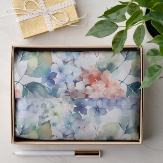 Wasserfarbige, gemischte Blume für Hydrangea Seidenpapier (Geschenk)