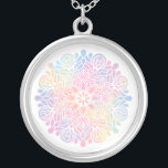 *~* Wasserfarbige Pastelle Rainbow Mandala Spiritu Versilberte Kette<br><div class="desc">MIT ABSICHT (R)RUND SILVER PLATED MANDALA PASTEL NECKLACE - Für Heiler , Heilung , Energieheilung* Energy Enhanced Gift Card - Watercolor Healing Beautiful RAINBOW PASTEL SIMPLE MINIMAL MANDALA Weiches Esoteric Spiritual Metaphysical New Age GOLD TEL MANDALA NECKLACE Dieses sanft leistungsstarke MANDALA-Design wird gut für Branding-Unternehmen wie "Yoga-Lehrer-Instruktoren, Massagetherapeuten, Energiearbeiter, Leichtarbeiter,...</div>