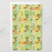 Wasserfarbige Pilzverglasung Briefpapier (Vorne/Hinten)