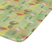 Wasserfarbige Pilzverglasung Schneidebrett (Ecke)