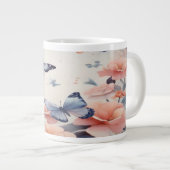 Wasserfarbige Symphonie mit grässlichen Schmetterl Jumbo-Tasse (Vorderseite Rechts)
