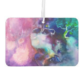 Wasserfarbiger Regenbogen Name für whimsical perso Autolufterfrischer (Rückseite)