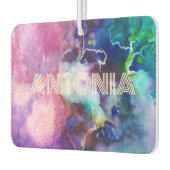 Wasserfarbiger Regenbogen Name für whimsical perso Autolufterfrischer (Links)