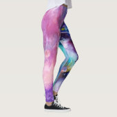 Wasserfarbiger Regenbogen Name für whimsical perso Leggings (Rechts)