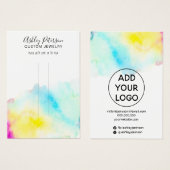 Wasserfarbiger Schmuck Haarclip Barrette Display (Vorne & Hinten)