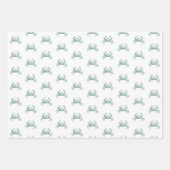 Wasserfarbiger Strandkrabbe Geschenkpapier Set (Vorderseite 3)