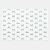 Wasserfarbiger Strandkrabbe Geschenkpapier Set (Vorderseite 2)