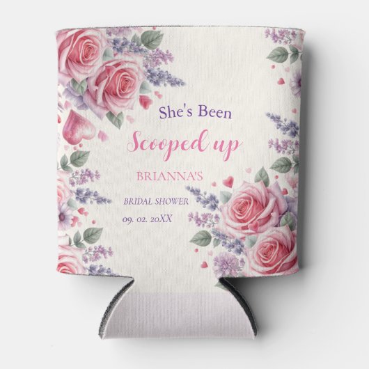 Wasserfarbiges Eiscreme-Brautparty Dosenkühler (Vorderseite)