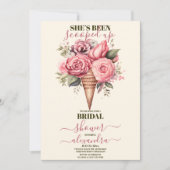 Wasserfarbiges Eiscreme-Brautparty Einladung (Vorderseite)