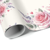 Wasserfarbiges Eiscreme-Brautparty Geschenkpapier (Rolleneckpunkt)