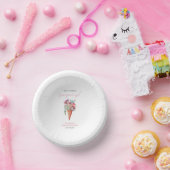 Wasserfarbiges Eiscreme-Brautparty Pappteller (Party)