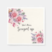 Wasserfarbiges Eiscreme-Brautparty Serviette (Vorderseite)