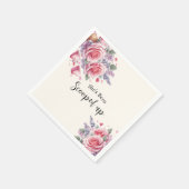 Wasserfarbiges Eiscreme-Brautparty Serviette (Ecke)