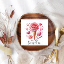 Wasserfarbiges Eiscreme-Brautparty