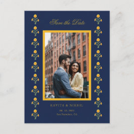 Wasserfarbiges Foto Save the Date Ankündigungspostkarte