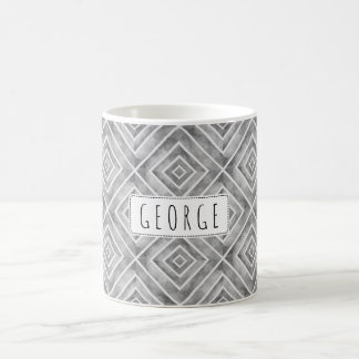 Wasserfarbiges geometrisches Muster Kaffeetasse