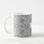 Wasserfarbiges geometrisches Muster Kaffeetasse (Links)