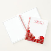 Wasserfarbiges Herz-Notebook Notizblock (Innenseite)