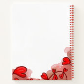 Wasserfarbiges Herz-Notebook Notizblock (Rückseite)