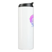 Wasserfarbiges HR Herz Thermosbecher (Nach links gedreht)