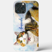 Wasserfarbkatze Case-Mate iPhone Hülle (Rückseite)