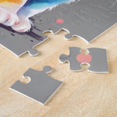 Wasserfarbkatze Puzzle (Seite)