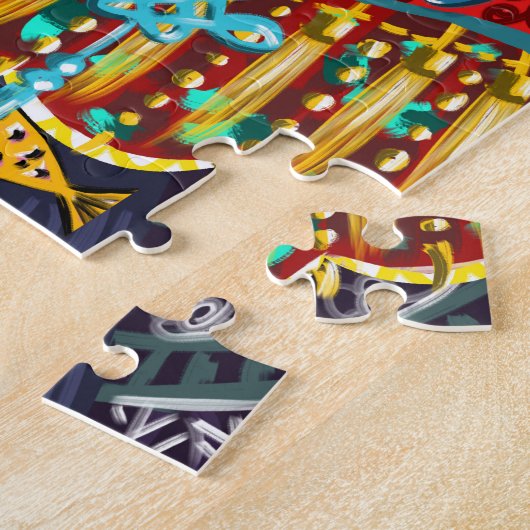 Wasserfarbkatze Puzzle (Seite)